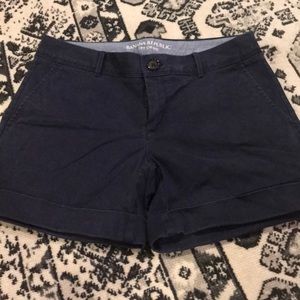 Blue chino shorts
